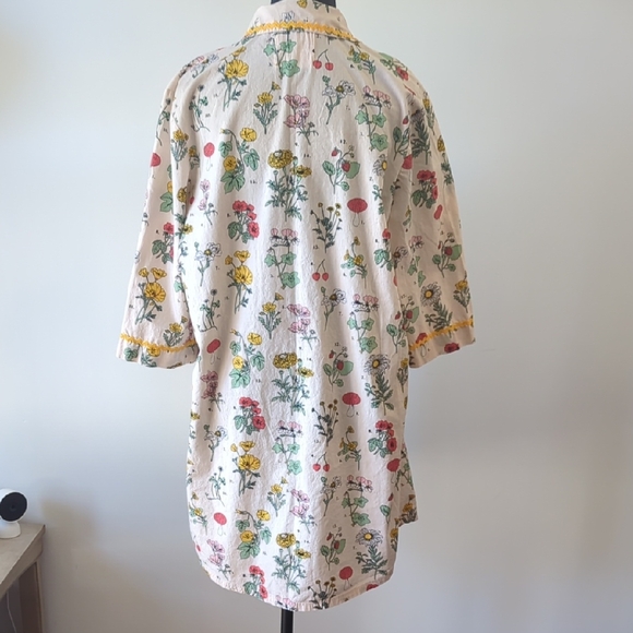 Bando Dress Pajama Floral Print Size Medium - Picture 8 of 13